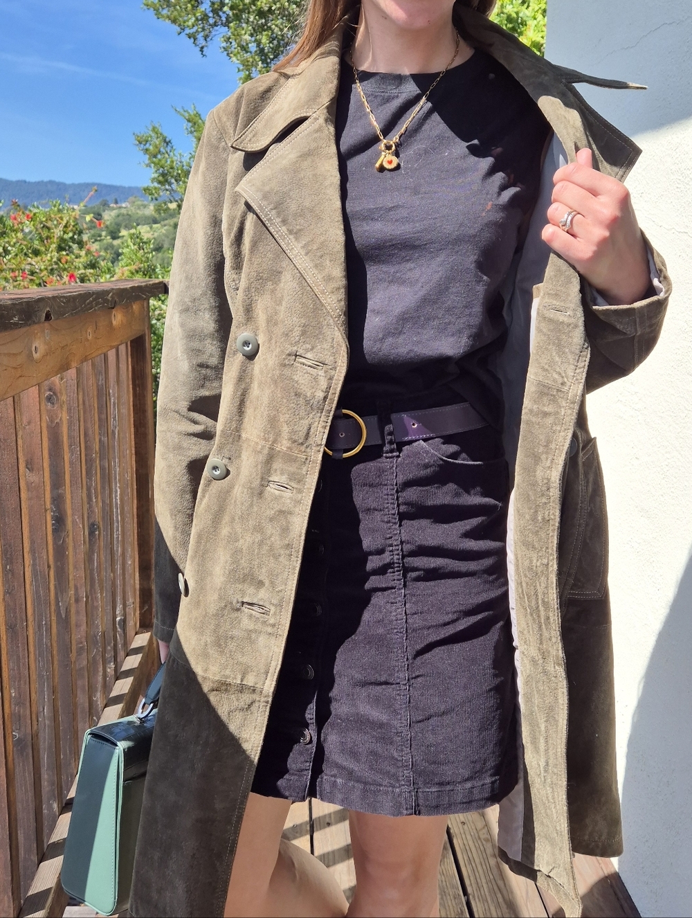 🤎 Wilsons Leather Oversized Leather Trench Coat 🤎 - Picture 6 of 15